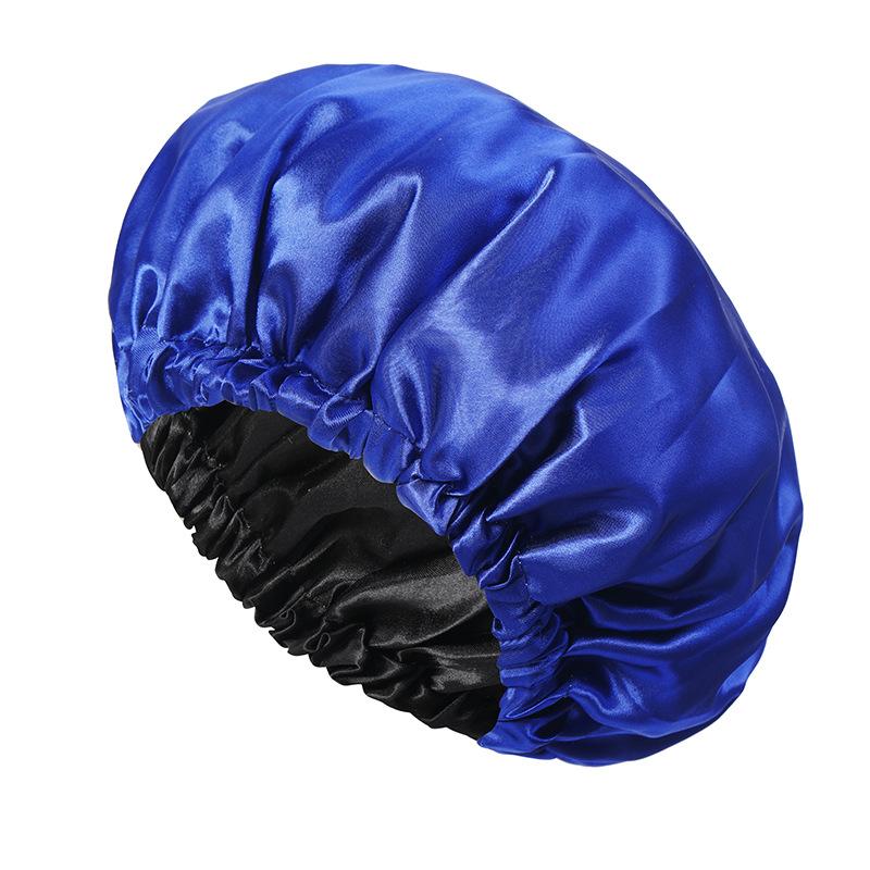 Ladies Fashion Stretch Hair Cap, Button Shower Cap