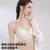 Summer ultra-thin bra women gather small breasts without steel rings, cool feeling, thin shoulder straps, no traces of beautiful back underwear