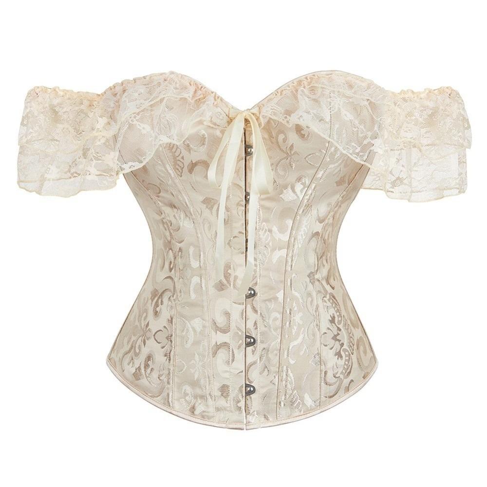 Vintage Corset Bustier Top Sexy Corset Waist Trainer New Jacquard Underbust Corset  Women Gift