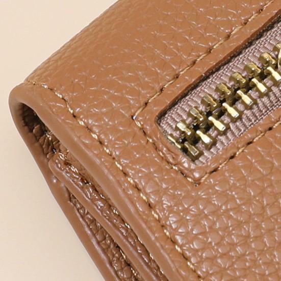 Damen Clutch Geldbörse Mini Geldbörse mit Reißverschluss Münzfach Ausweisfenster Schlanker Kreditkartenhalter Geldbörse für Damen Mädchen