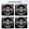 Suitable for Lexus Breathable Hole Leather Steering Wheel Cover Segmented Quick Release Design Non-Slip and Durable