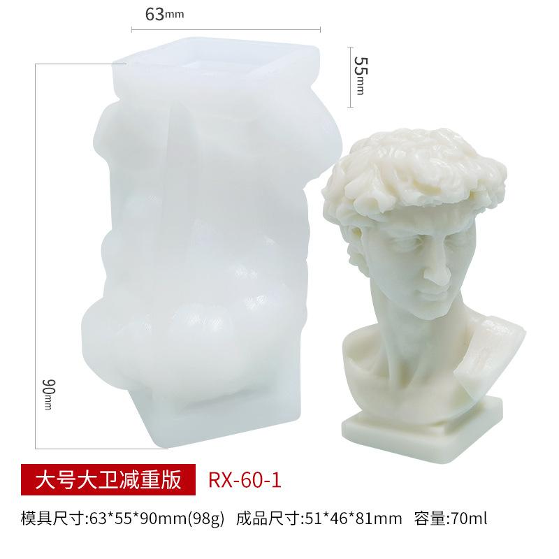 DIY Scented Candle Plaster Diffuser Holder Creative Silicone Mold Set