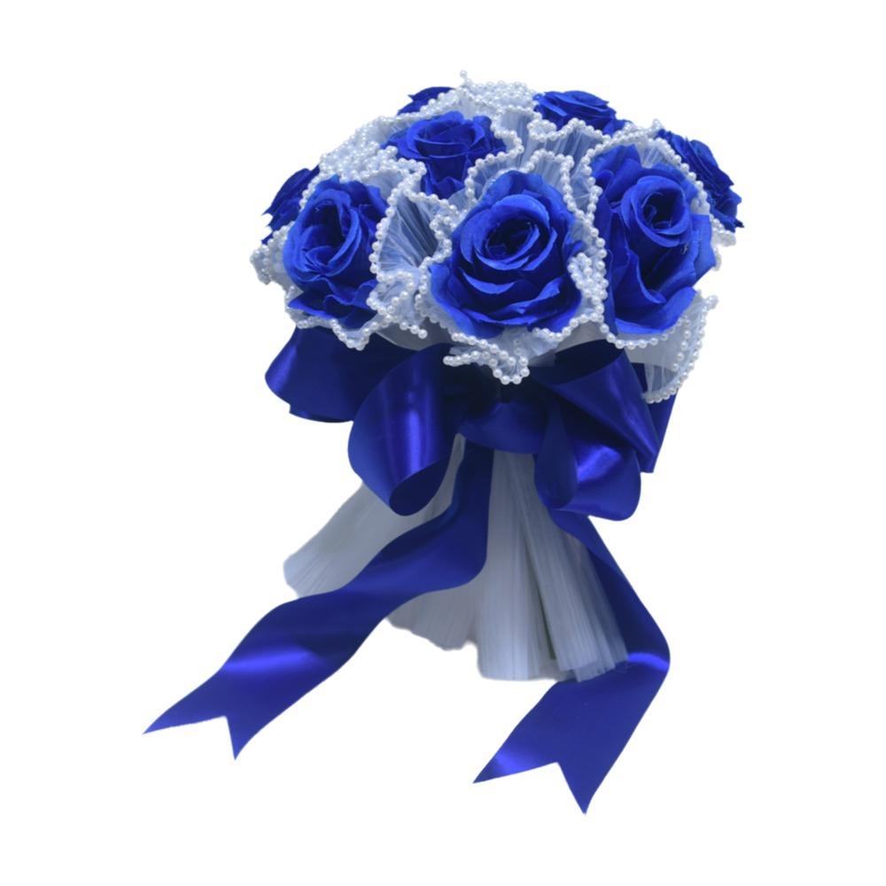 Pearl Wedding Bouquets Romantic Bridal Bouquets Artificial Hand Bouquet  Wedding Accessories