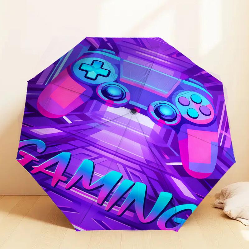 

1pc Gamer Controller Pattern Umbrella Design Automatic Opening and Closing Umbrella, High-quality Travel Umbrella, c1128199