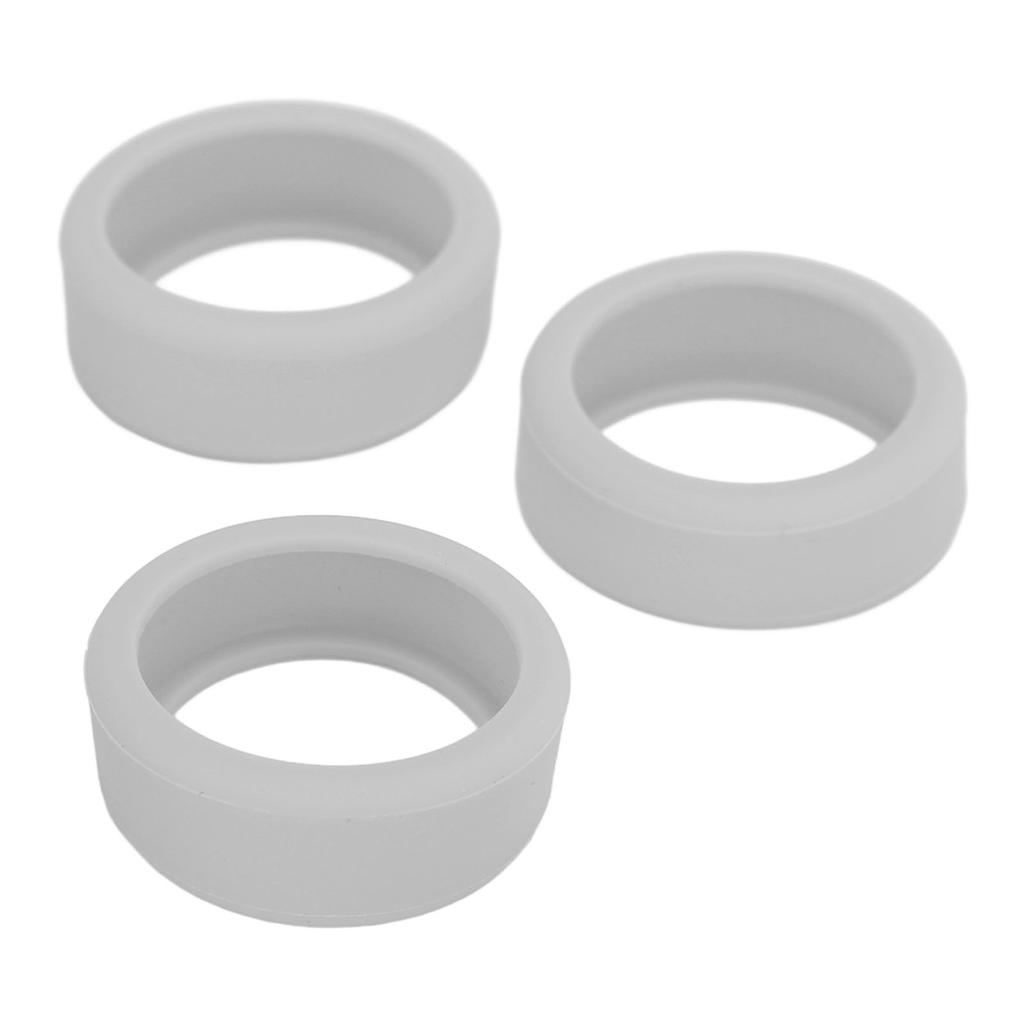 3PCS Silicone Ring Covers for Smart Ring Scratch Resistant Skin Friendly Elastic Ring Protector Protective Sleeve Grey S for Size 6 7 8 9 10