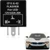 CF13 EP34 Electronic Flasher Relay, 3-Pin 12V Flasher Relay for LED Turn Signal, Blinker Relays for Fix Hazard Warn Hyper Blink Flash, Fit Car SUV
