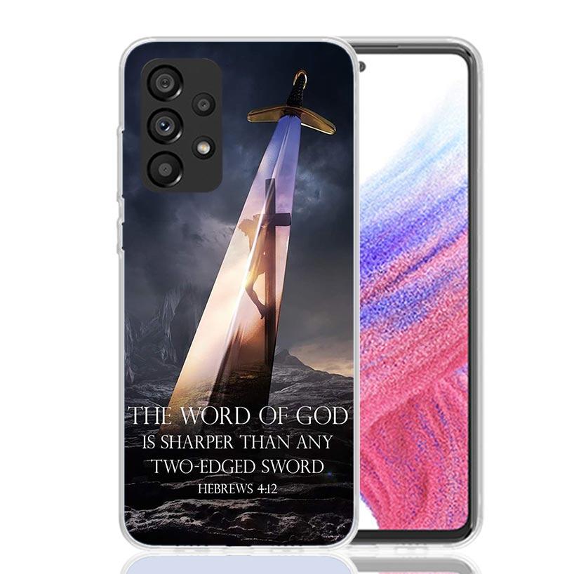 God Jesus Pray Cross Case Phone Cover for Samsung Galaxy A17 A16 A15 A14 A13 A56 A55 A54 A53 A36 A35 A34 A33 A26 A25 A24 A23 A05