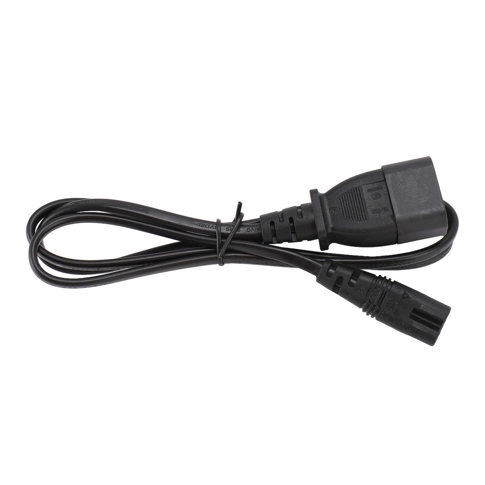 

Кабель питания IEC320 C14 Male to IEC320 C7 Female длиной 1 м, 2,5 А - 10 А, удлинительный кабель, адаптер C14 - C7