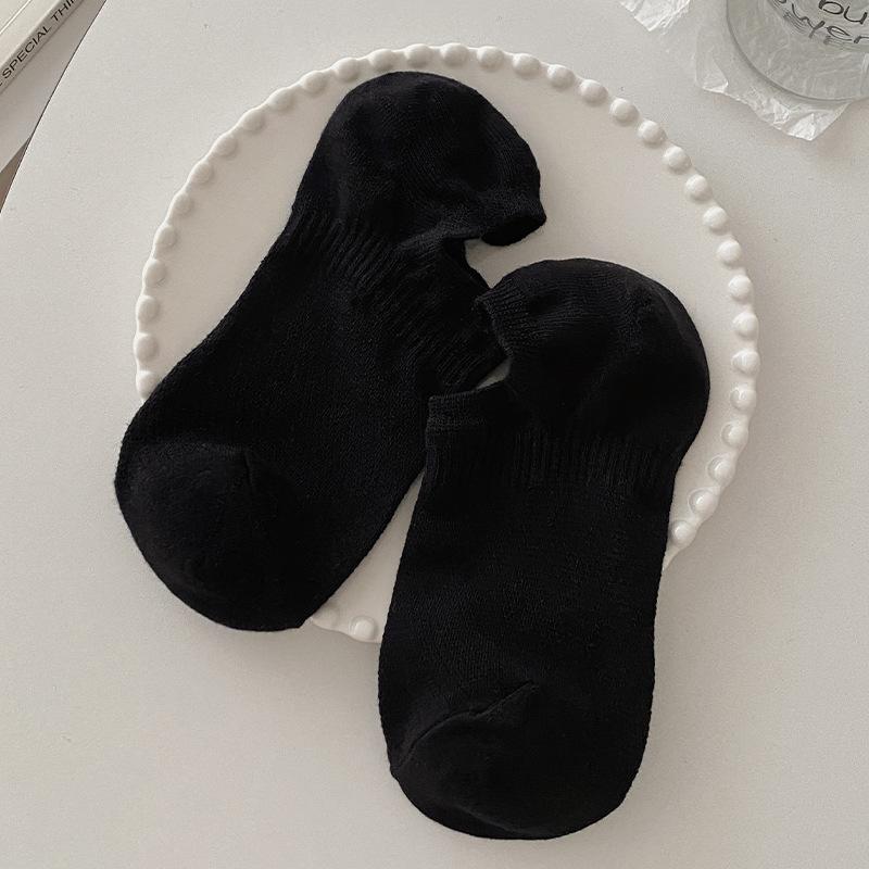 Male Summer Thin Style Solid Color Breathable Shallow Mouth Invisible Do Not Drop with The Boat Socks