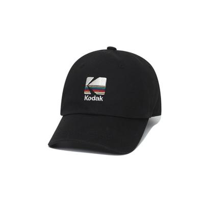 Kodak Apparel Signaturpassform Ballcaps med broderte regnbuer SVART