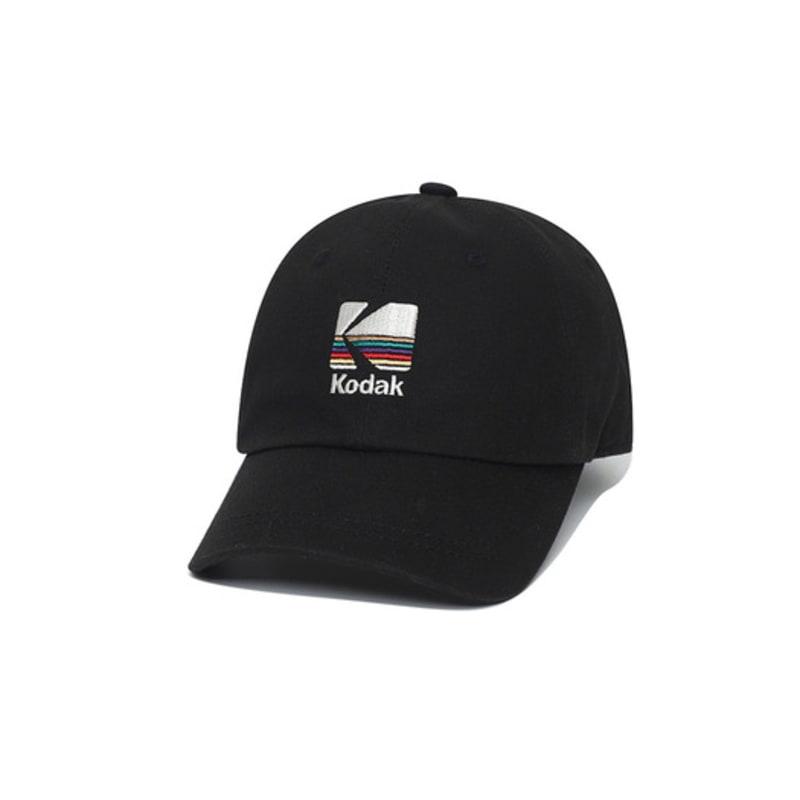 

KODAK Apparel Signature Fit Rainbow Embroidered Ball Cap BLACK ML
