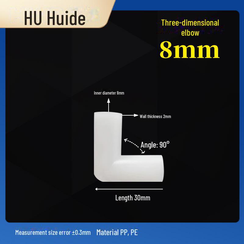 Three-Dimensional Plastic Right Angle Joint Connector for Tent and Studio Accessories
