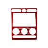 Red Carbon Fiber Central Console Frame Cover Trim For Ford Mustang 2005-09