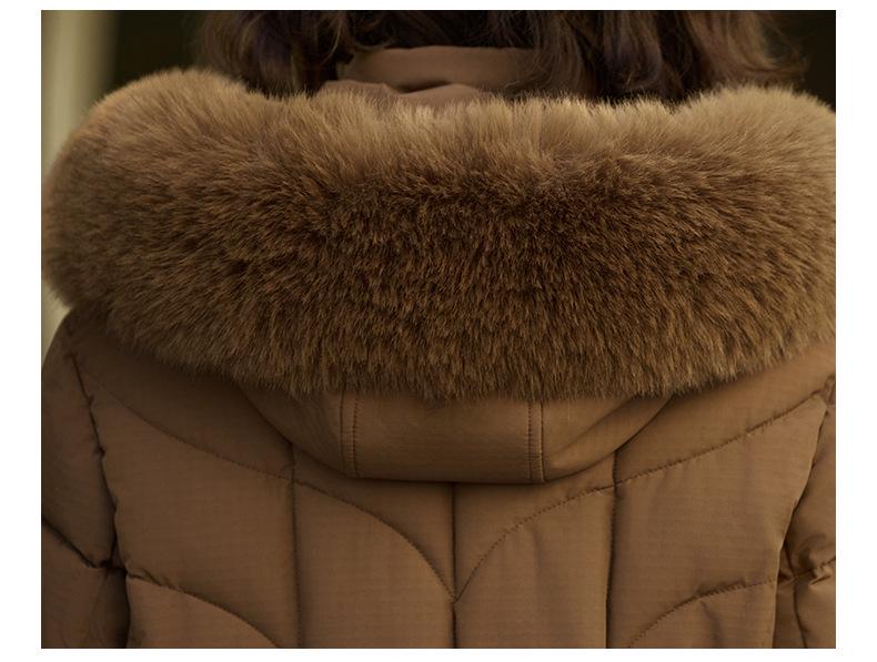 Mom's Winter Cotton Jacket: Stylish, Warm, Fleece-Lined Coat for Middle-Aged & Elderly