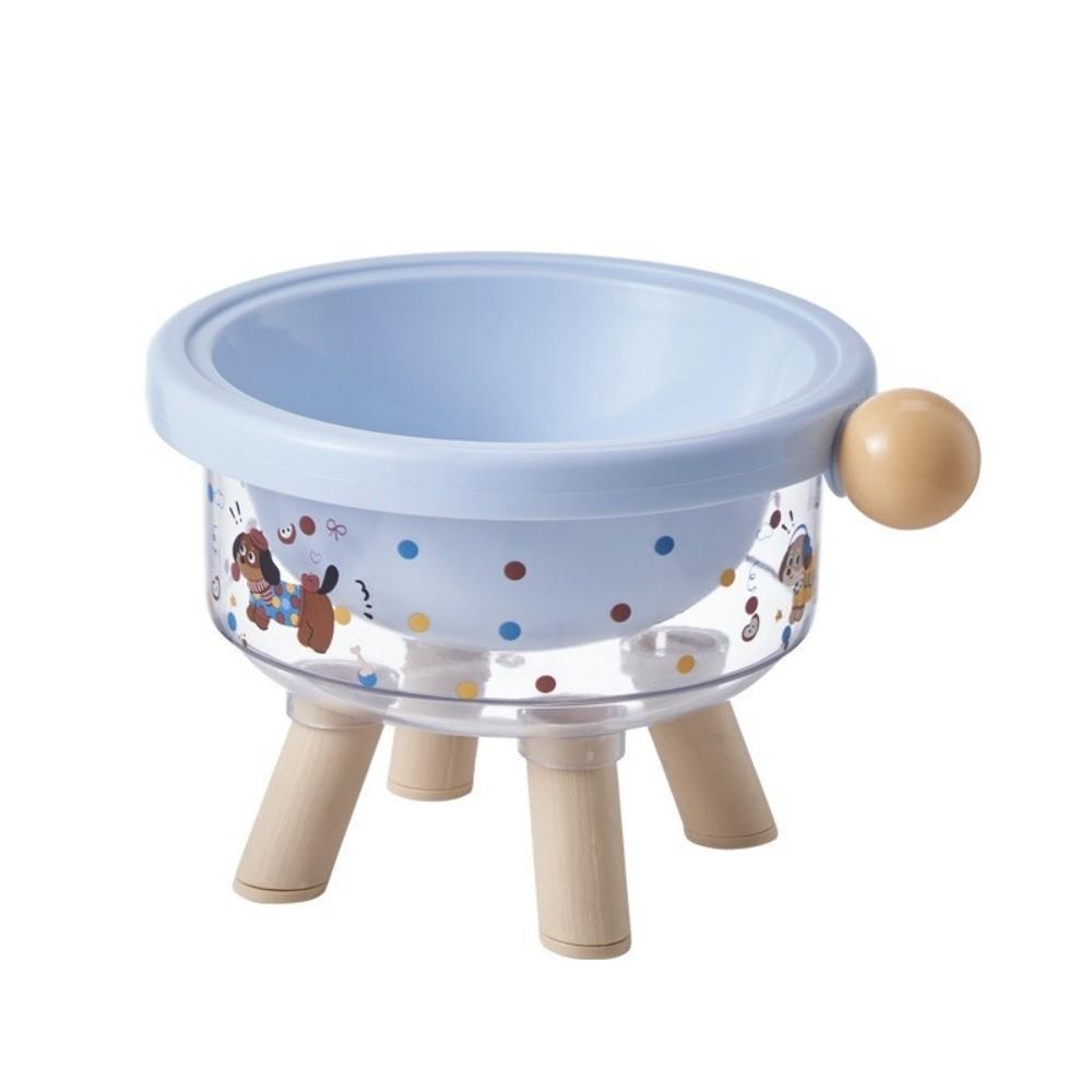 

High-Legged Ergonomic Cat Food Bowl Anti Slip Easy To Clean Pet Feeder Bowls Stable Stand Detachable Cat Water Bowl Pet Feeding синий