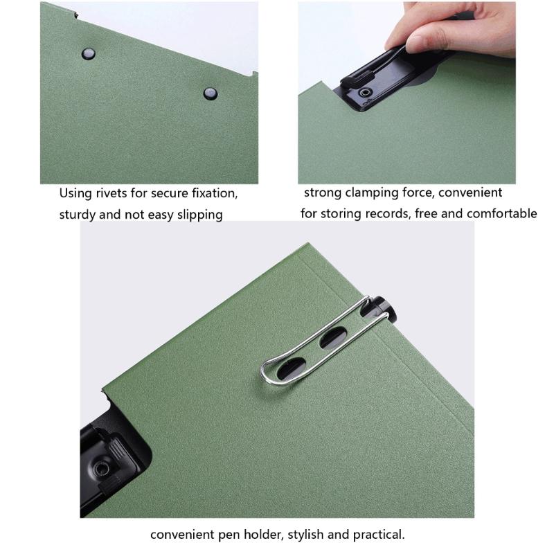 Document Organiser Clipboard Standard Size Flipping Clipboard 9.25x12.59Inch File Organiser with Writing Board