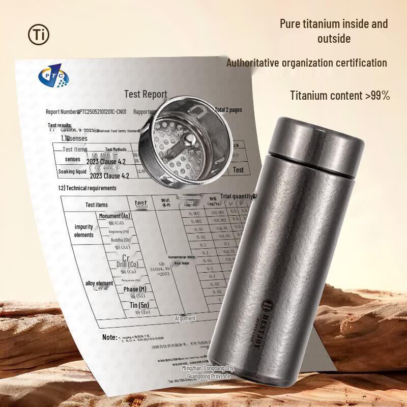 FUGUANG Pure Titanium Insulated Bottle