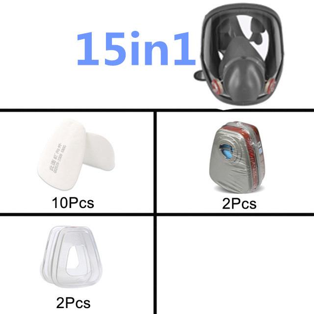 6800 gas mask full face respirator] paint mask for painting, machine polishing, welding and other work protection, Gas Mask