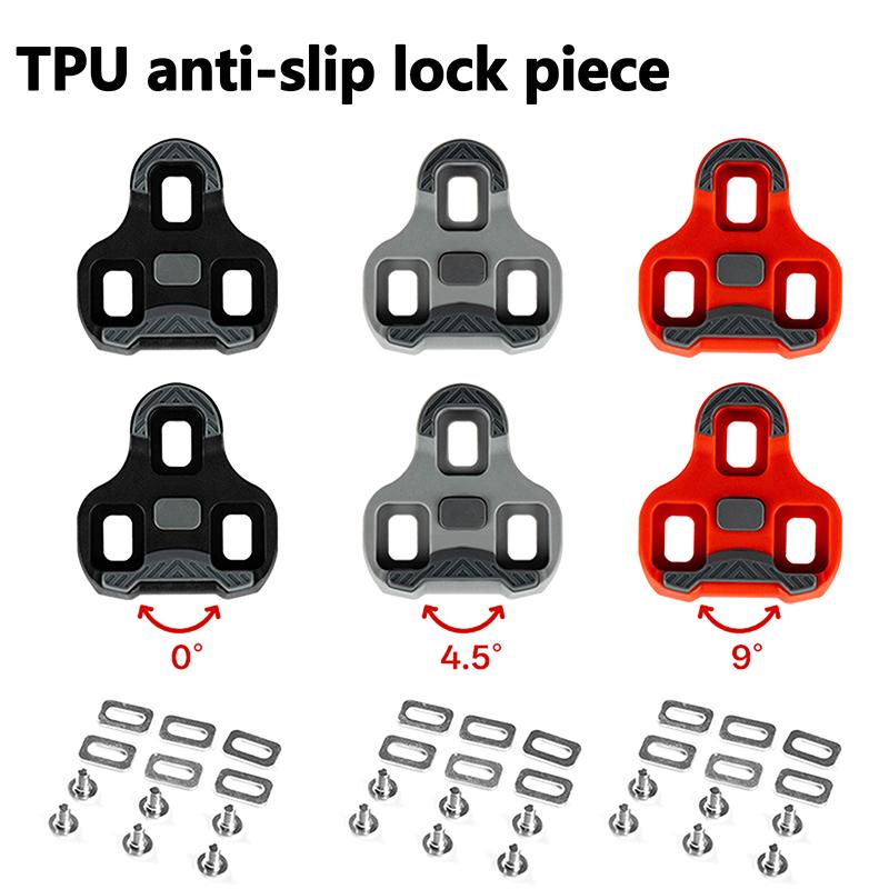 Fahrrad Cleats für Rennradpedale Cleat Selbstverriegelnd 0/4.5/9 Grad Radschuh Cleats Pedalklammer