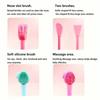 1Pcs Facial Cleansing Brushes Includes a Dual-Headed Brush for Facial Cleansing And a Nose Brush. A Multifunctional Dual-Headed Brush
