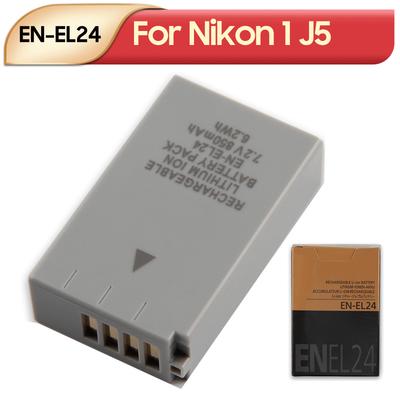 Rechargeable Lithium Battery For Nikon 1 J5 EN-EL24 Camera Battery 850mAh