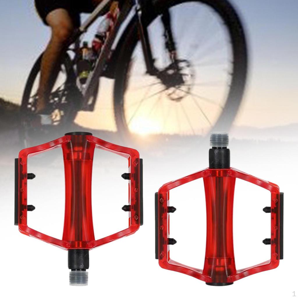 2Pcs Bicycle Pedals Bike Durable Universal Accessories Lightweight Flat Pedal Cycling