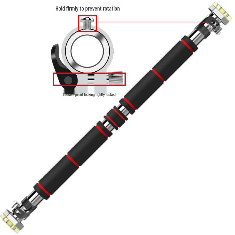 Wall-Mounted Indoor Pull-Up Bar for Home Fitness - No-Punch Installation