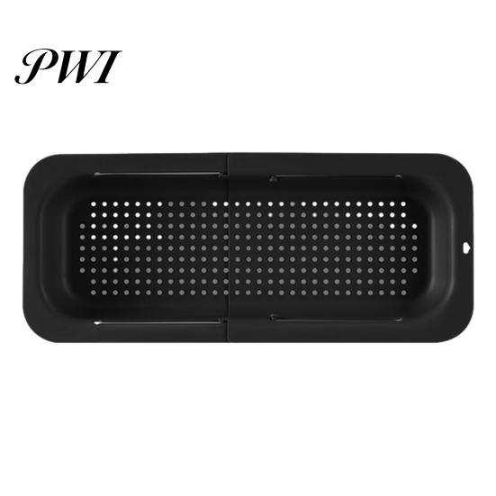 Adjustable Drain Basket Retractable Over The Sink Multifunctional Grade PP Extendable Fruit Folding Rack Vegetable Washing Drainer Colander