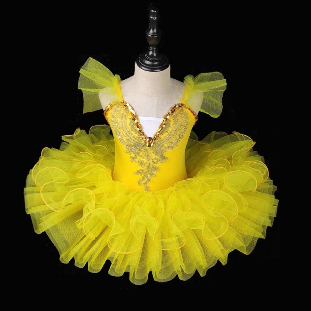Sequin Ballet Tutu Modern Princess Dress Fashion Performance Clothes  Children