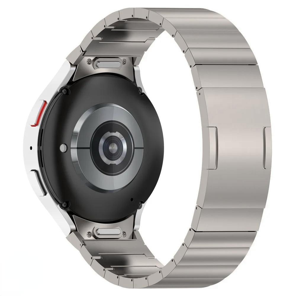 No Gaps Titanium Strap for Samsung Galaxy Watch 7 6 5 4 44mm 40mm Quick Fit Metal Band for Galaxy 4 6 Classic 5Pro 45mm Bracelet
