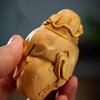 Solid Wood Carving Tianshi Zhongkui Ornaments Small Model Attract Wealth and Ward Off Evil Spirits Character Decoration Bestgift