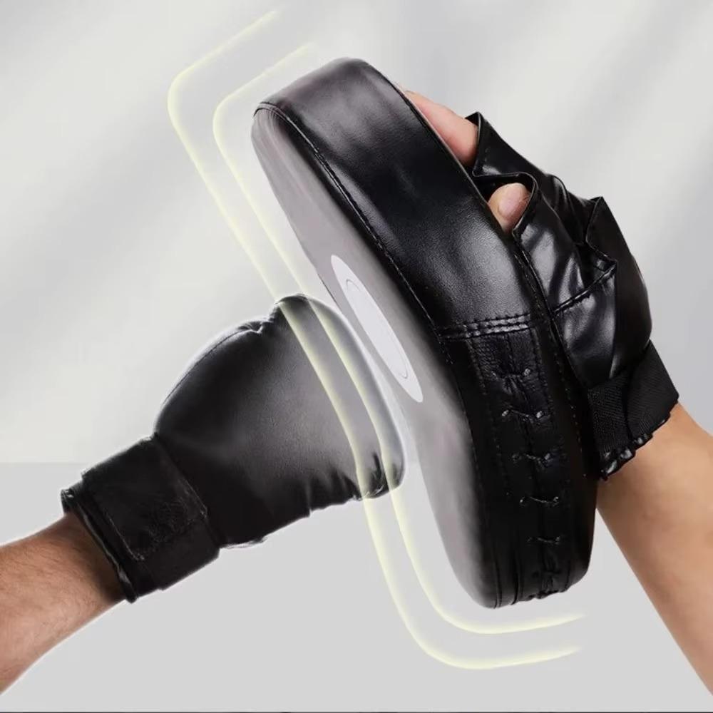 2Pcs PU Leather Curved Boxing Hand Target Thickened Karate Kick Pads Boxing Punching Bag School