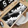 Samurai sword Black and White Mousepad Anime Computer Accessories Mouse Pad Office Laptop Desk Mat Carpet Gaming Gamer Playmat