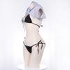 Sexy Cosplay Bikini Long Sleeve Tops Erotic Lingerie Erotic Underwear Extreme Costume Mini Bra Micro Bikini Costume Inner Halter Neck 110 Short