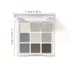 Dark Punk Smoky Nine-color Eyeshadow Palette Black and White Gray Metallic Pearlescent Matte Silver Halloween Party