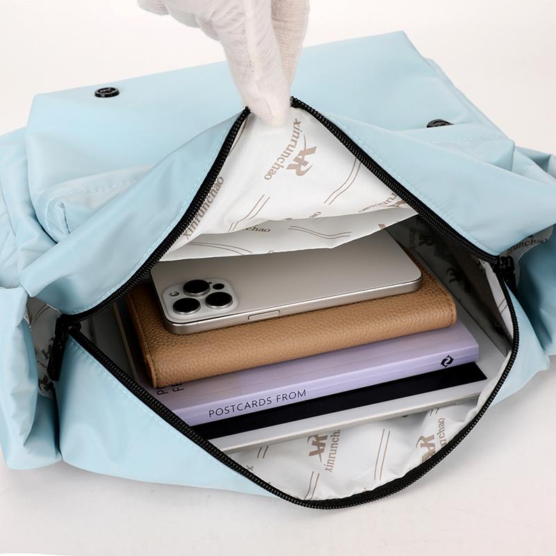 Nylon Bag Women's Multi-compartment Shoulder Bag Lightweight Crossbody Bag