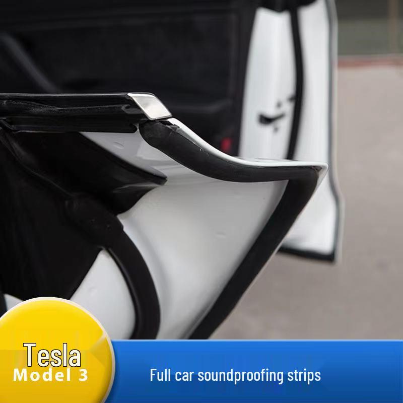 Tesla Model 3 Schalldämmungs-Dichtungsstreifen-Set - Komplettes Auto- und Kofferraumtür-Kit
