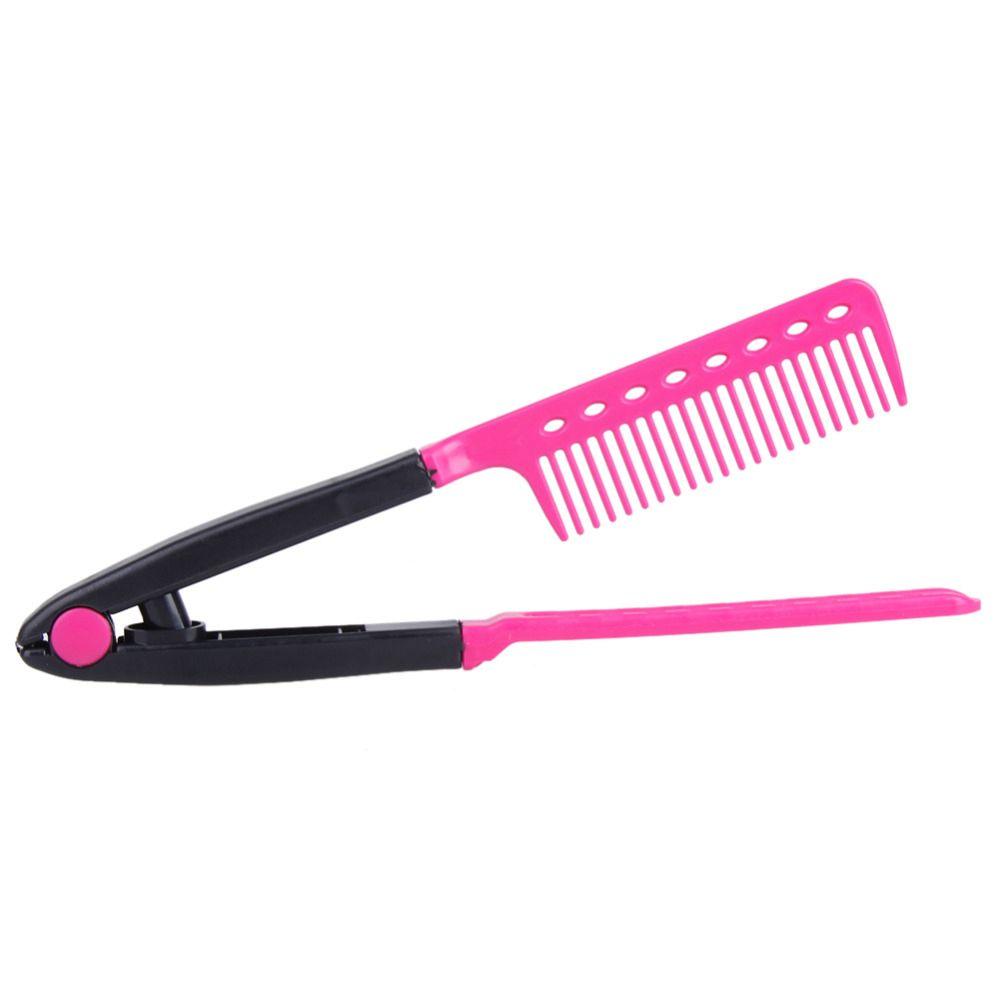 Straightener Hairdressing Salon Hair Washable Hair Solon Tools V Type Hair Straightener Comb Comb