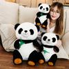 1pc 30/40/50cm Cartoon Panda with Bamboo Stuffed Soft Animal Doll for Kids Baby Girls Lovely Gift Toy