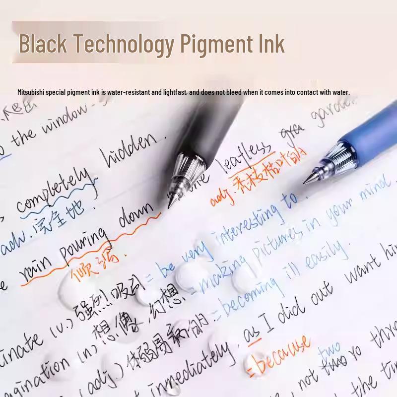 Mitsubishi UMN-138/105 Click Gel Pen (0.38mm) & Ballpoint Pen (0.5mm) for Office/Student Use