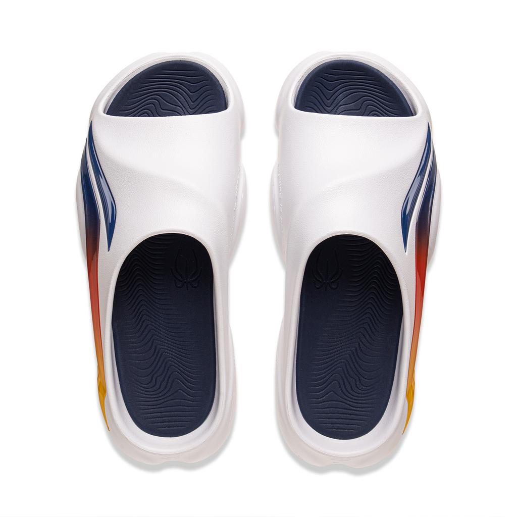 Li Ning Badfive Slide Og Casual Breathable Lightweight Non-Slip Slide Sandals Men Footwear White ABTV007-4