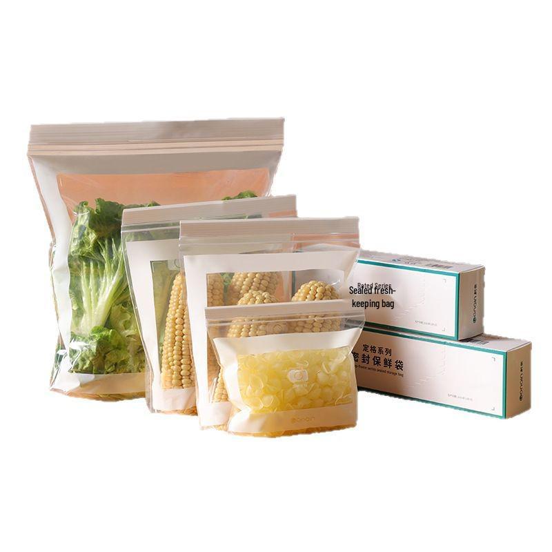 Thick Double-Rib Self-Sealing Fresh-Keeping Refrigerator Bag