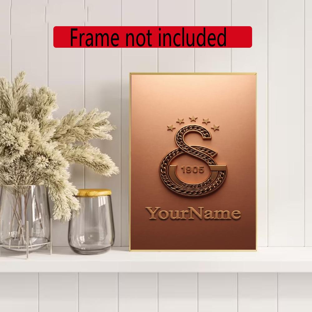 Galatasaray Personalized Name Diamond Paintings Mosaic Wall Round Diamond Art Painting Kits Embroidery Crystal Accessories Frameless