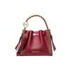 MK Mina Gold Metal Logo Plaque Polyurethane Handbag Small Cherry Women Handbags 35H3G4MC1I-0606