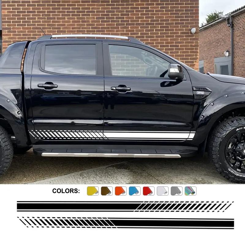 Pickup Door Side Stripes Stickers For For Ford Ranger F150 Chevrolet Silverado Toyota Hilux Volkswagen Amarok Auto Accessories