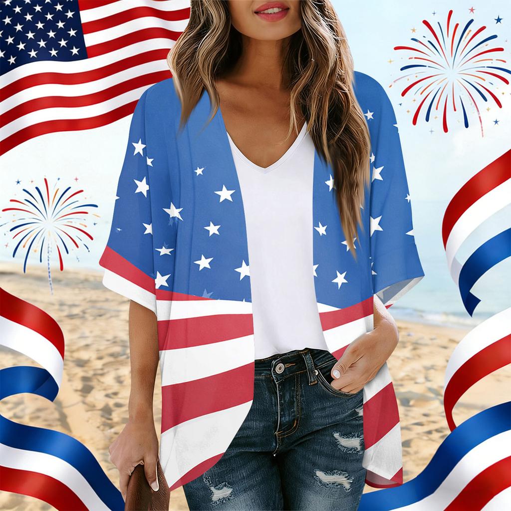 Womens Spring Tops Summer Shirts for Women Womens Summer Shirts Womens Summer Tops Dressy Casual Lightweight Loose Fit Kimono Cardigan