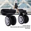 2pcs Luggage Suitcase Wheels Black Universal Rotation Quiet Double Row Casters for Spare Parts