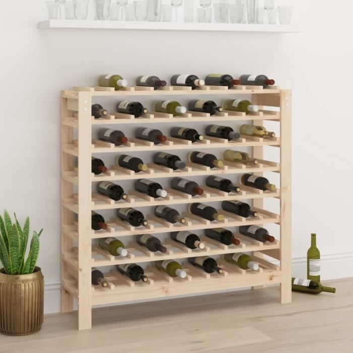 VidaXL Casier à vin 109,5x30x107,5 cm Bois de pin massif 822536