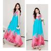 Plus Size Sleeveless Boho Dress Ethnic Summer Beach Maxi Long Dress Vacation Fashion