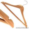Cedar Wood Hangers - Hangerworld - 10 Pieces - 44 Cm - Non-slip - Classic